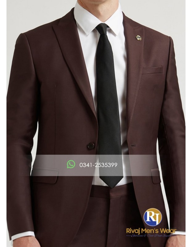 Chocolate color pant on sale coat